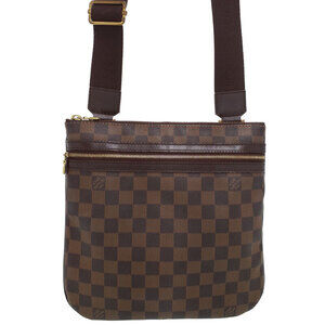 Louis Vuitton Damier Ebene Brown Pochette Bosphore Shoulder Bag
